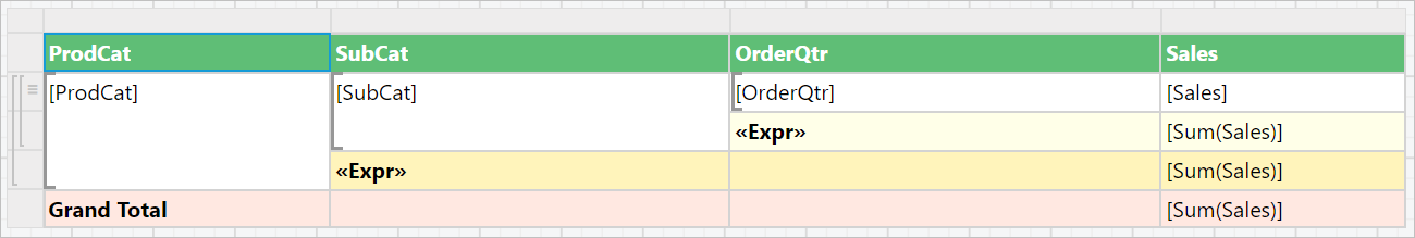 Open group menu