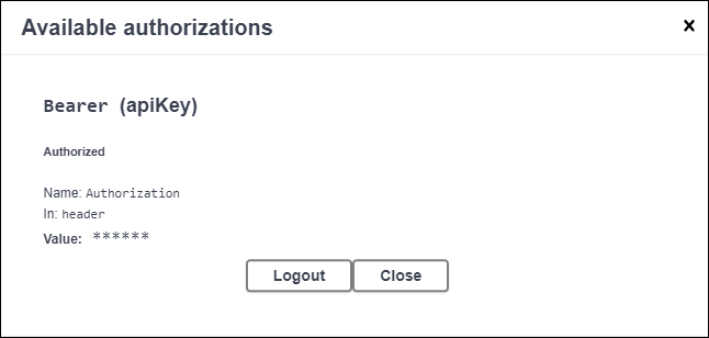 Authorize token