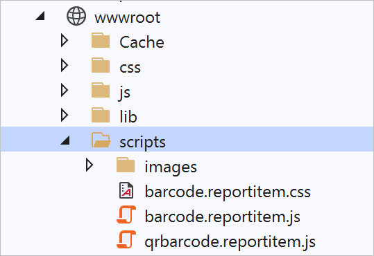 Place script files