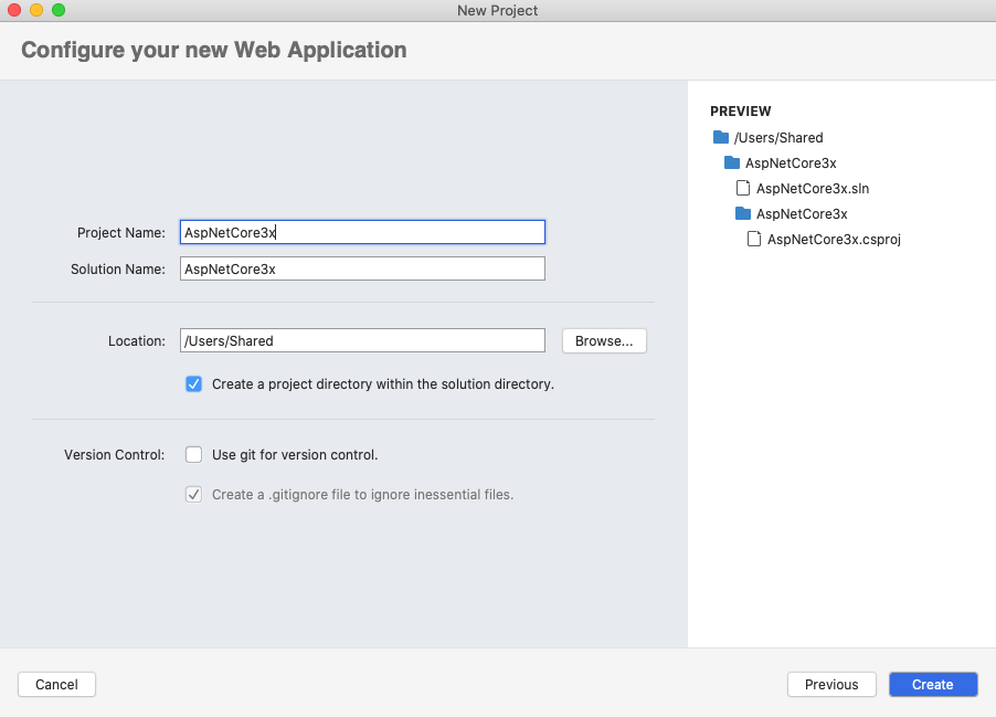 Configuration the Project Name