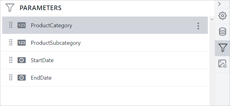 Change the parameter Data type