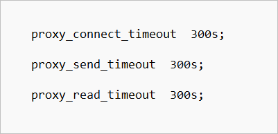 Timeout setting Kubernetes