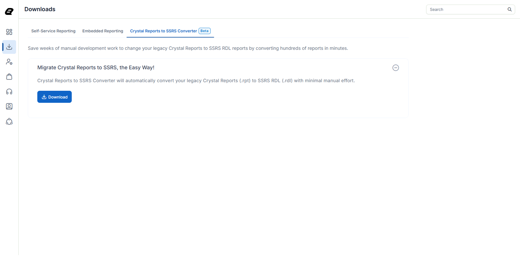 Crystal report to ssrs convertor download tab