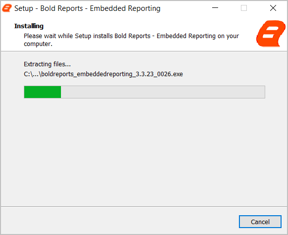 Embedded Reporting Tools Installer Extraction