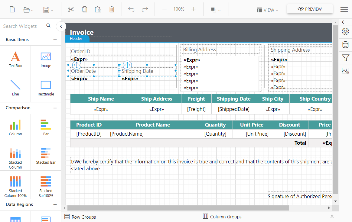 Rendering of Report Viewer tool bar items in responsive layout