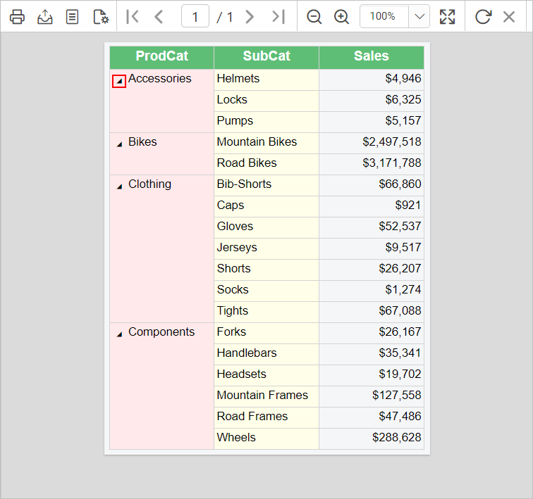 Initial toggle state