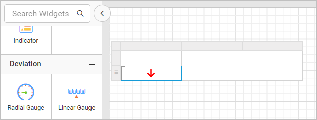 Insert item in table cell