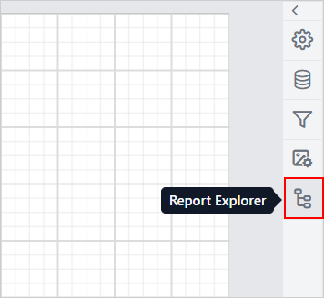 Report Explorer icon in Data Configuration panel