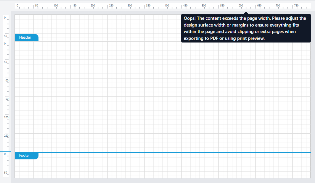 horizontal Error indication lines