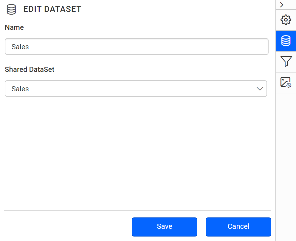 Query designer edit view