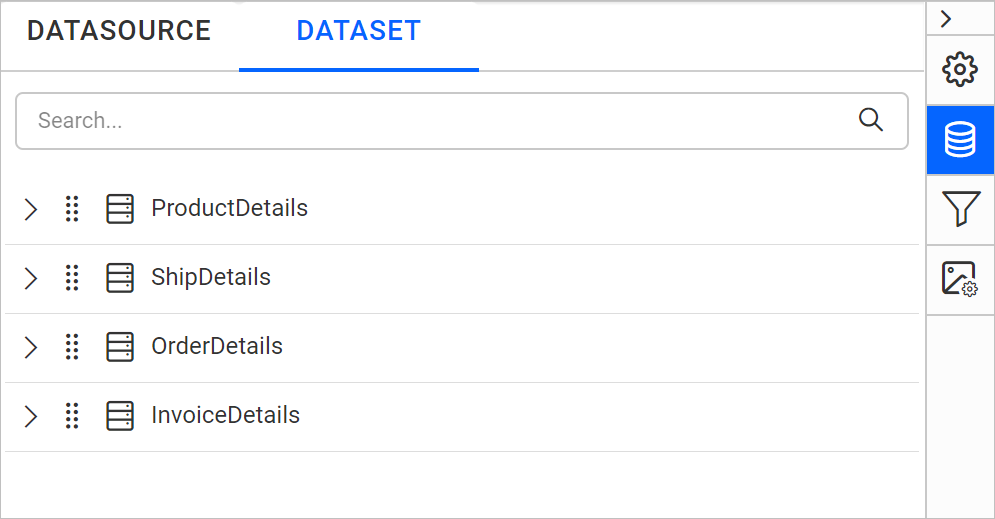 Rearranged datasets