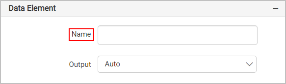 Data element name property