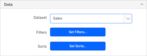 Assign dataset to table