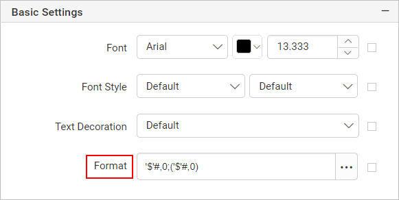 Format textbox value