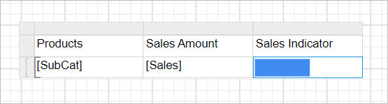 Basic design of data bar report