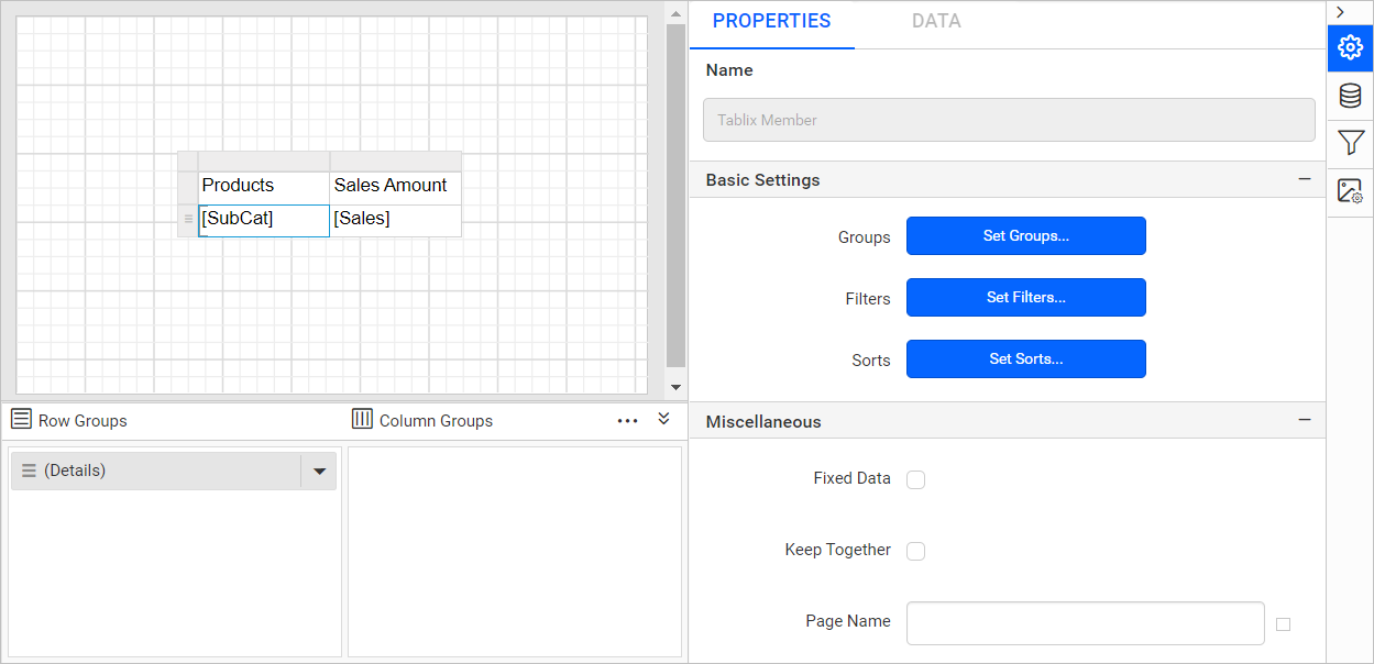 Group properties