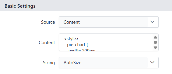raw Html content