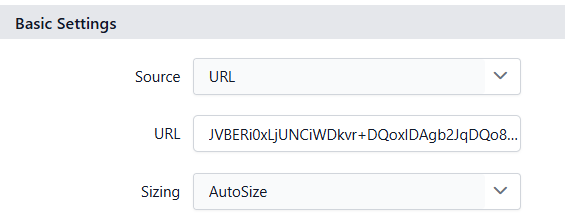 uploaded base 64 string pdf