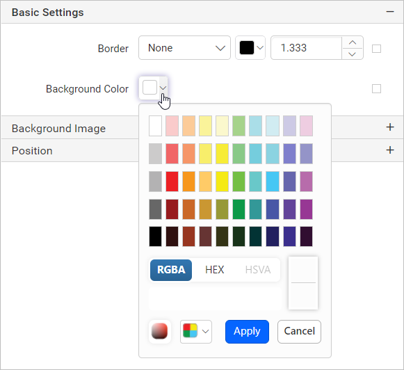 Background color