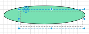 Drag and drop textbox report item into shape report item