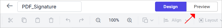 Preview button