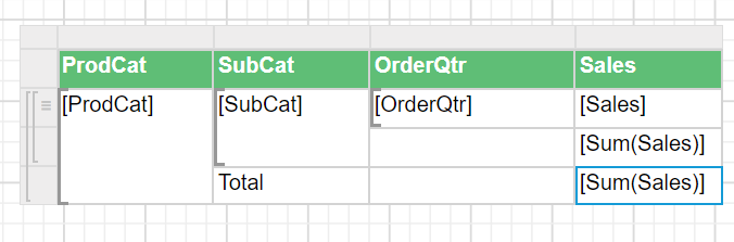 Open group menu