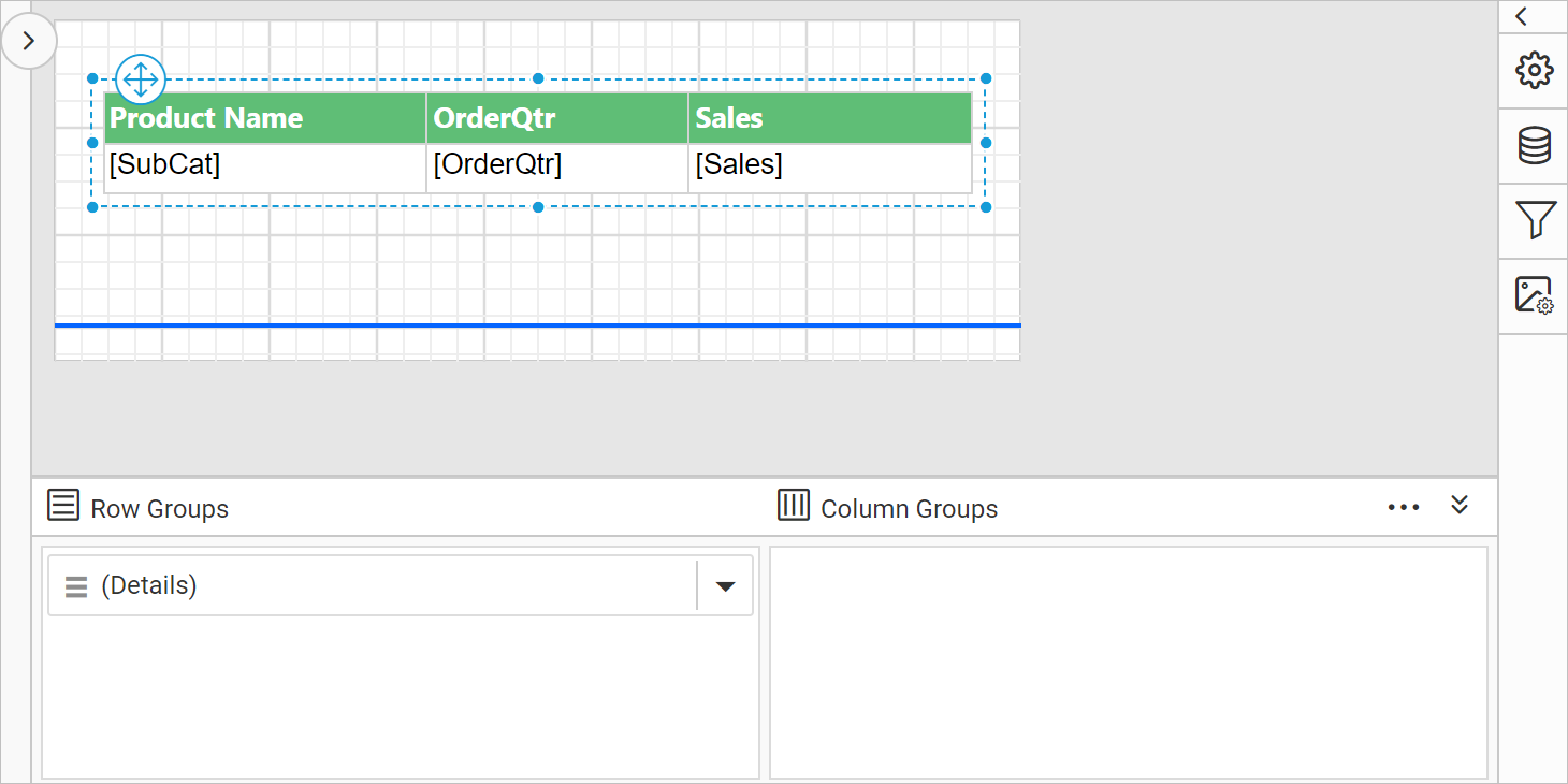 Enable grouping panel