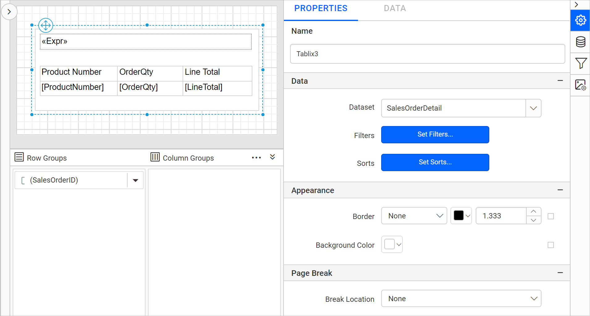 Assign data to the list