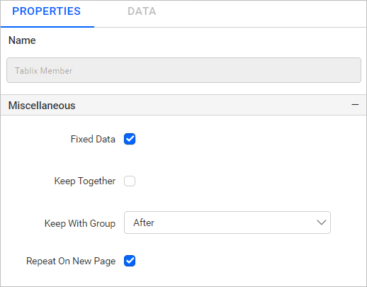 Open group menu