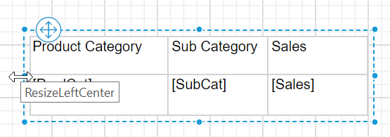 Adjust column width of the table