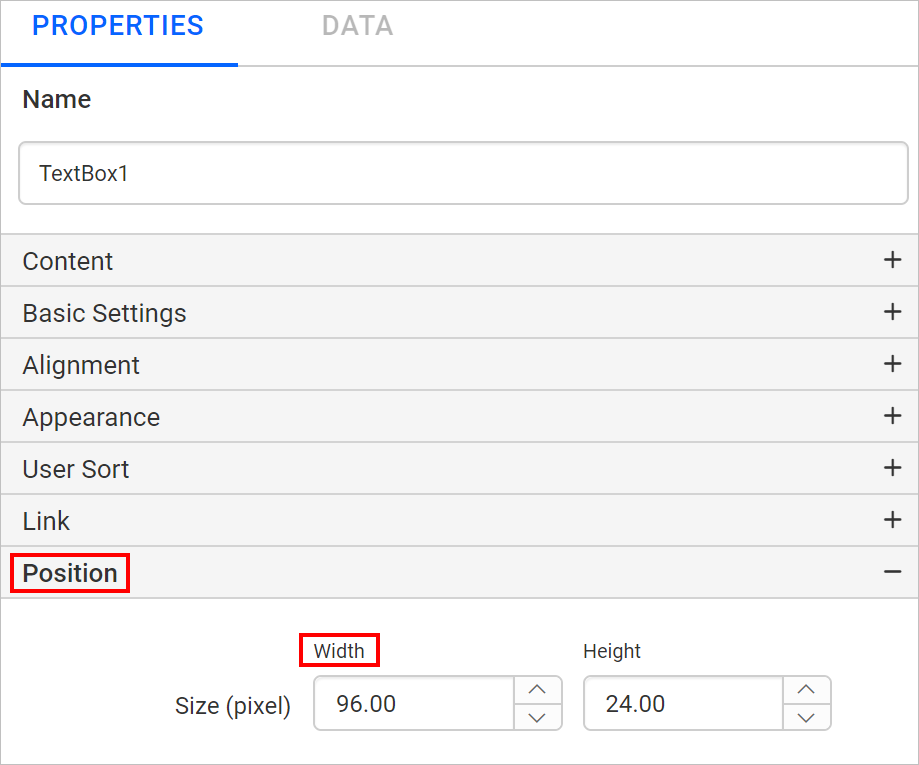 Resize the table column