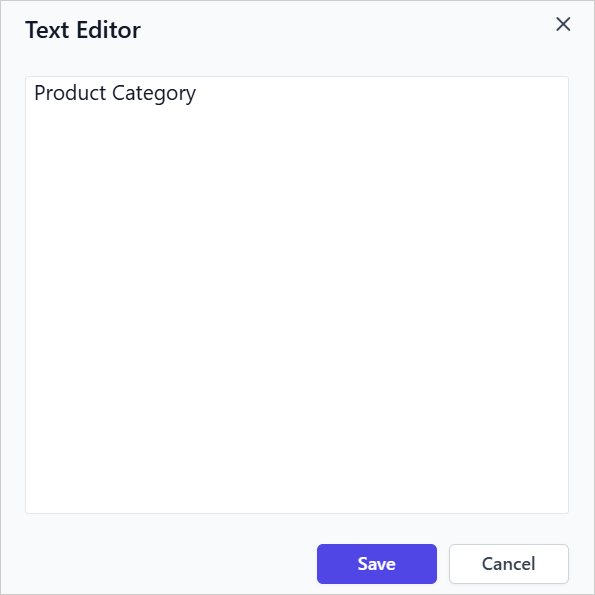 Text editor dialog