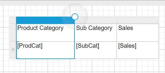 Resize the table column