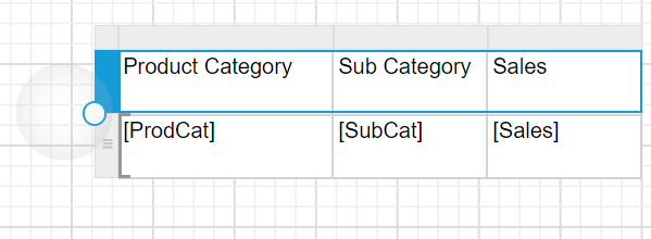 Resize the table column