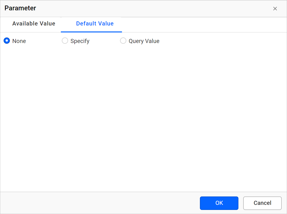 Default value option