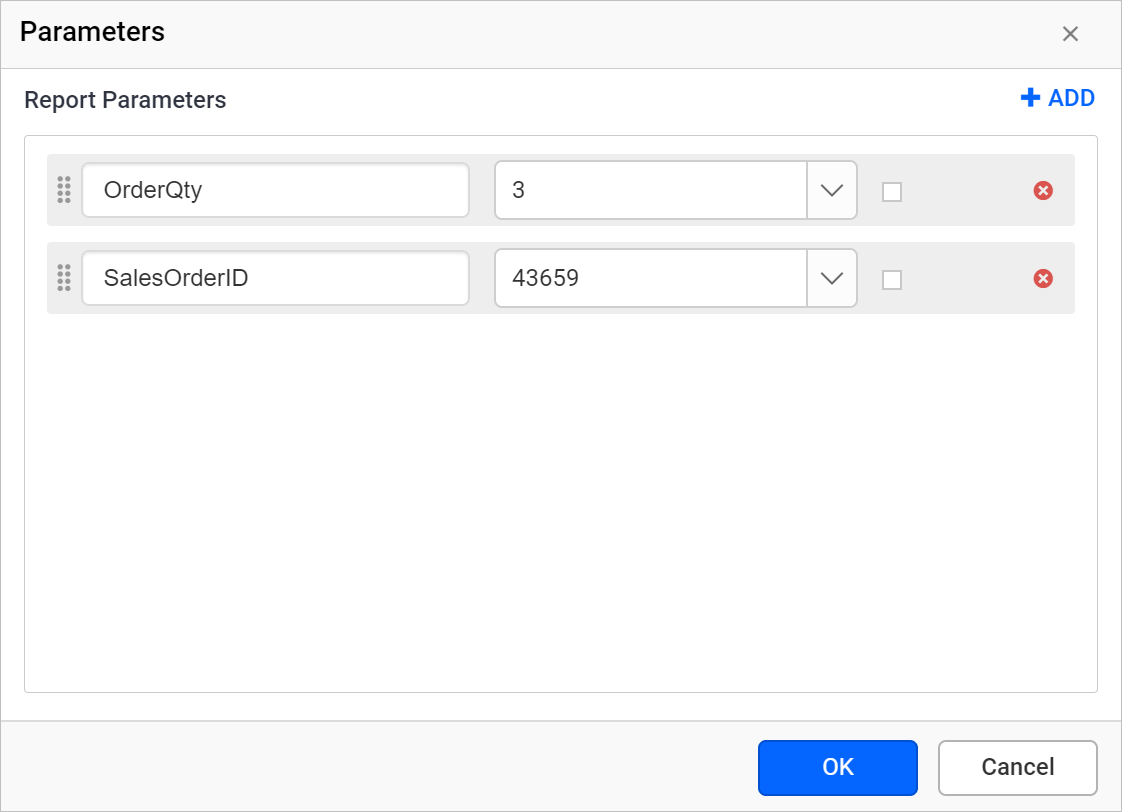 Query joiner icon in enabled state