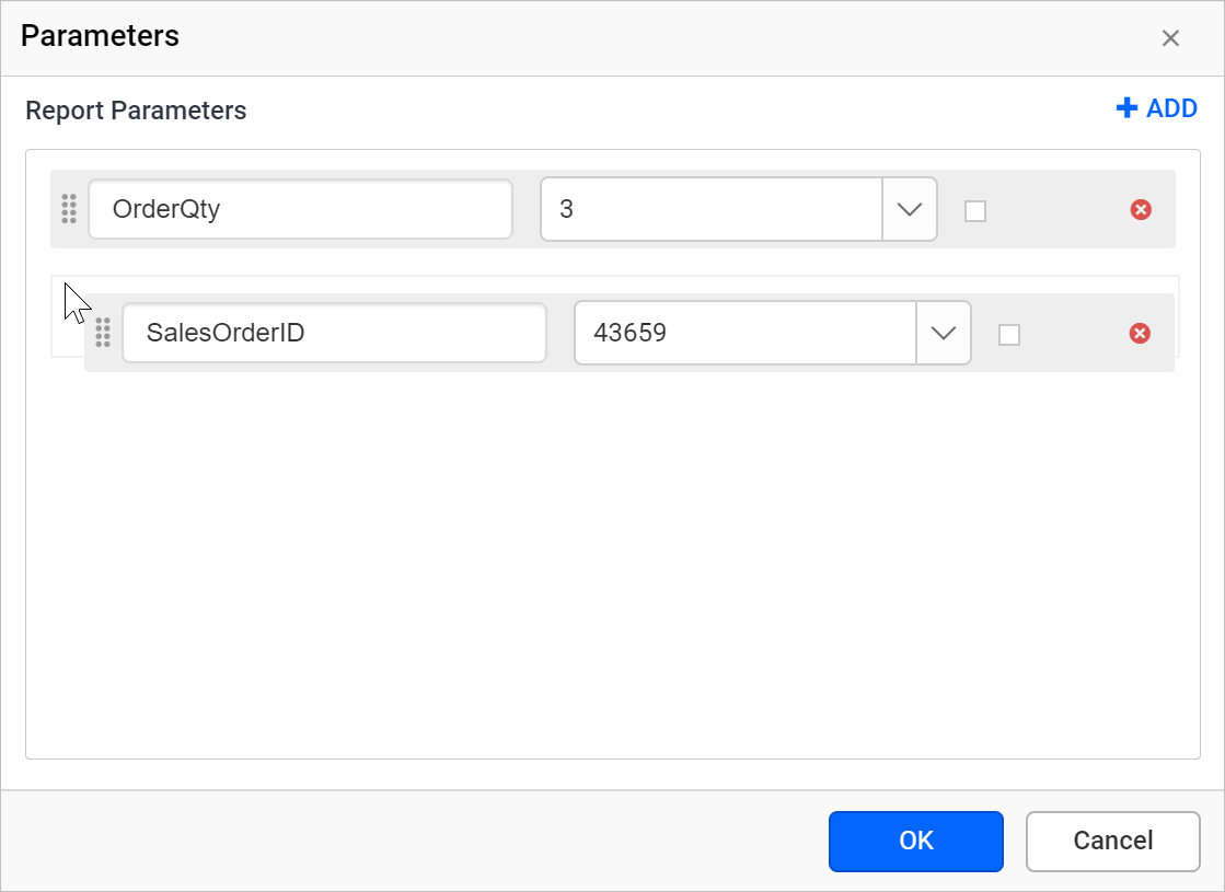 Query joiner icon in enabled state