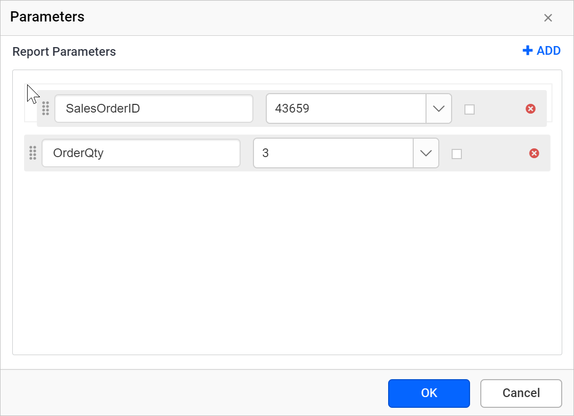 Query joiner icon in enabled state