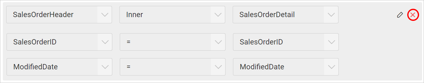 Delete table relation