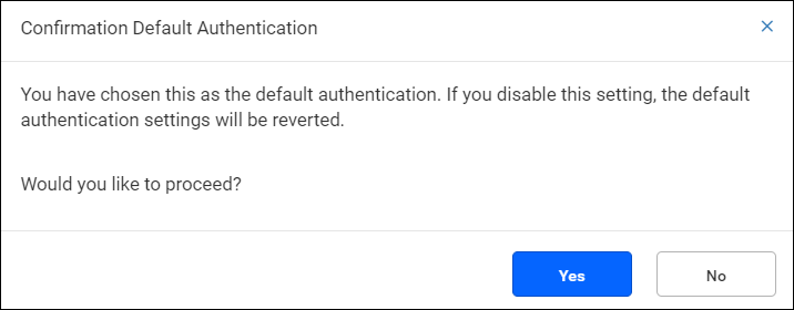 Oauth Default Setting Popup