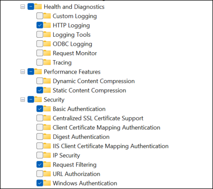 Enable IIS Components