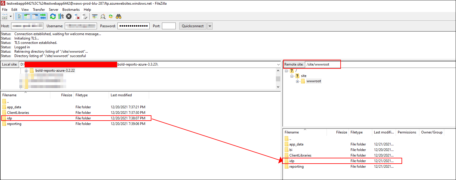 Move IDP Folder