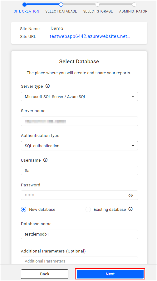 Select Database