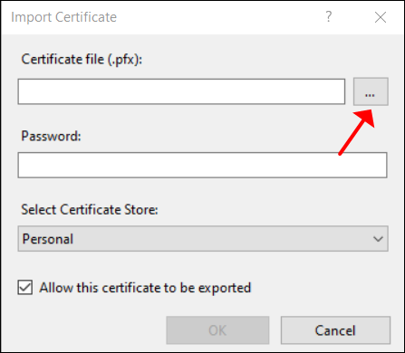 Certificate File