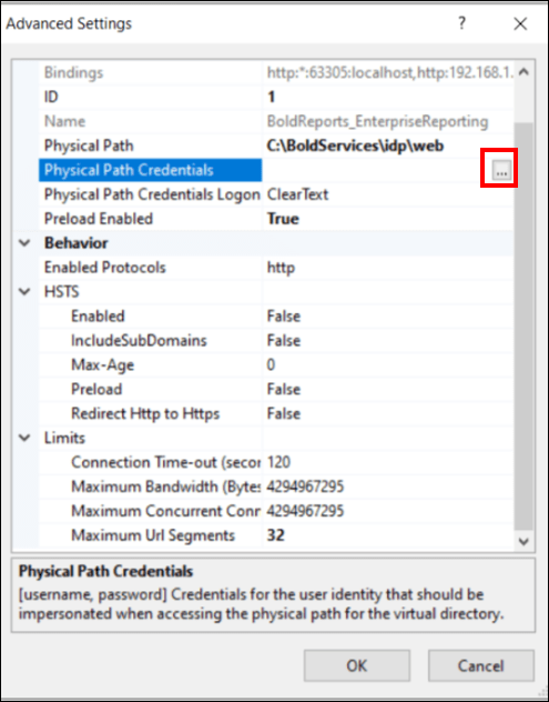 Click Physical Path