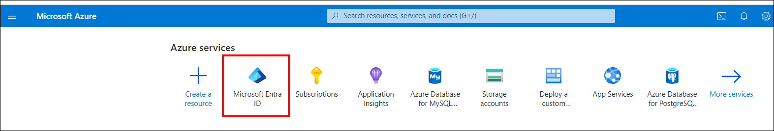 Azure portal