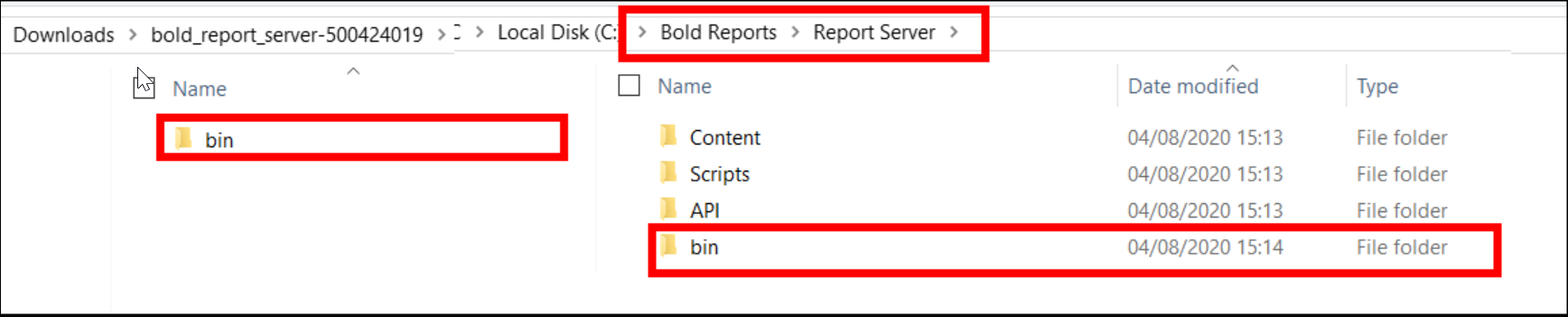 Apply patches to Bold Reports Enterprise reporting