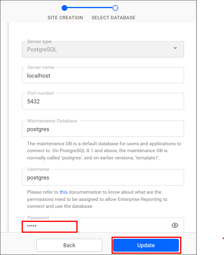 Update Password