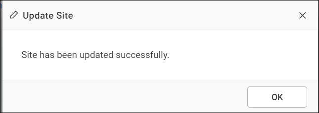 Success Message