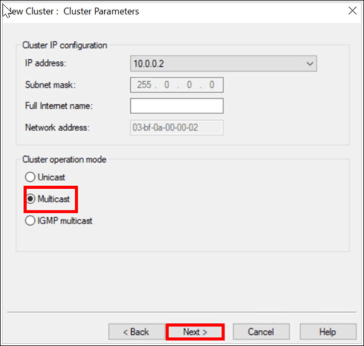 cluster-parameters